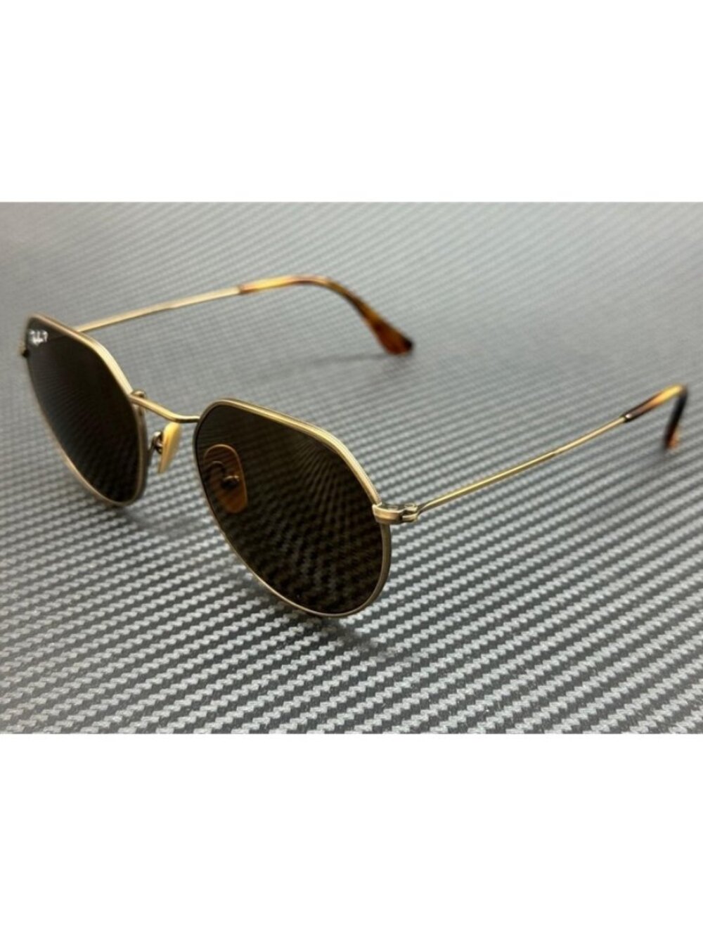 New Ray-Ban Men Matte Brown Titanium Sunglasses 53-20-145